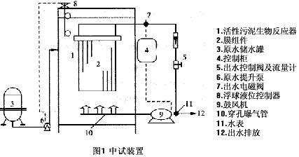 中空膜生物床處理生活污水