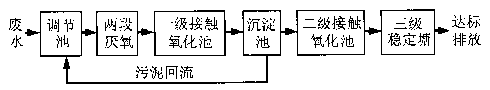 厭氧-接觸氧化-穩(wěn)定塘工藝處理化工制藥廢水